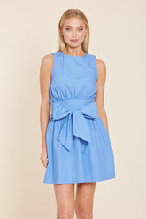 DOLCE CABO POPLIN TIE WAIST DRESS