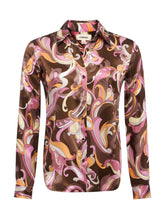 L'AGENCE TYLER L/S PRINT BLOUSE BROWNS