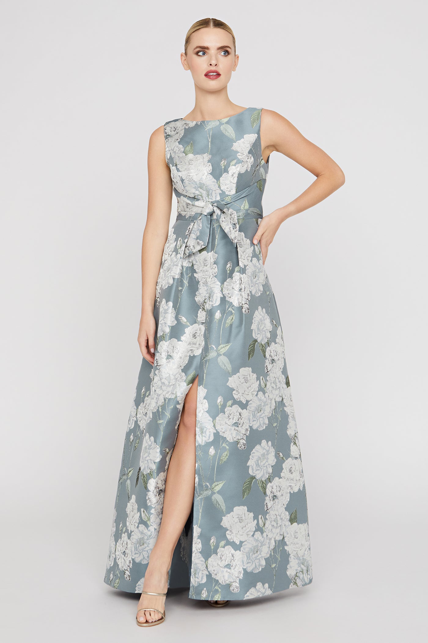 KAY UNGER LILIANNA GOWN 12 / SLATE BLUE