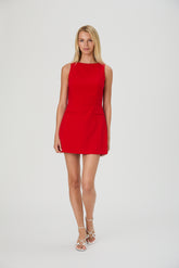 FRENCH CONNECTION WHISPER BOATNECK MINI DRESS