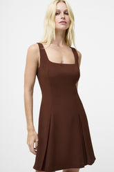 FRENCH CONNECTION SQUARE NECK INVERTED MINI DRESS