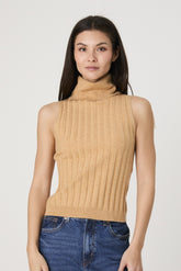 FRENCH CONNECTION TURTLENECK TANK SWEATER
