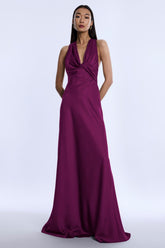 BCBGMAXAZRIA DEMI COWL HALTER