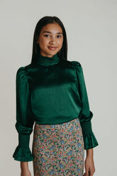 LAROQUE HEATHER RUFFLE SLV TOP