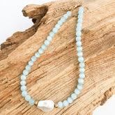 VIRTUE KAMRYN SHELL PEARL NECKLACE