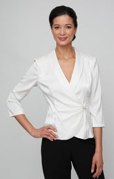 ALEX 3/4 SLV SIDE CLOSURE BLOUSE