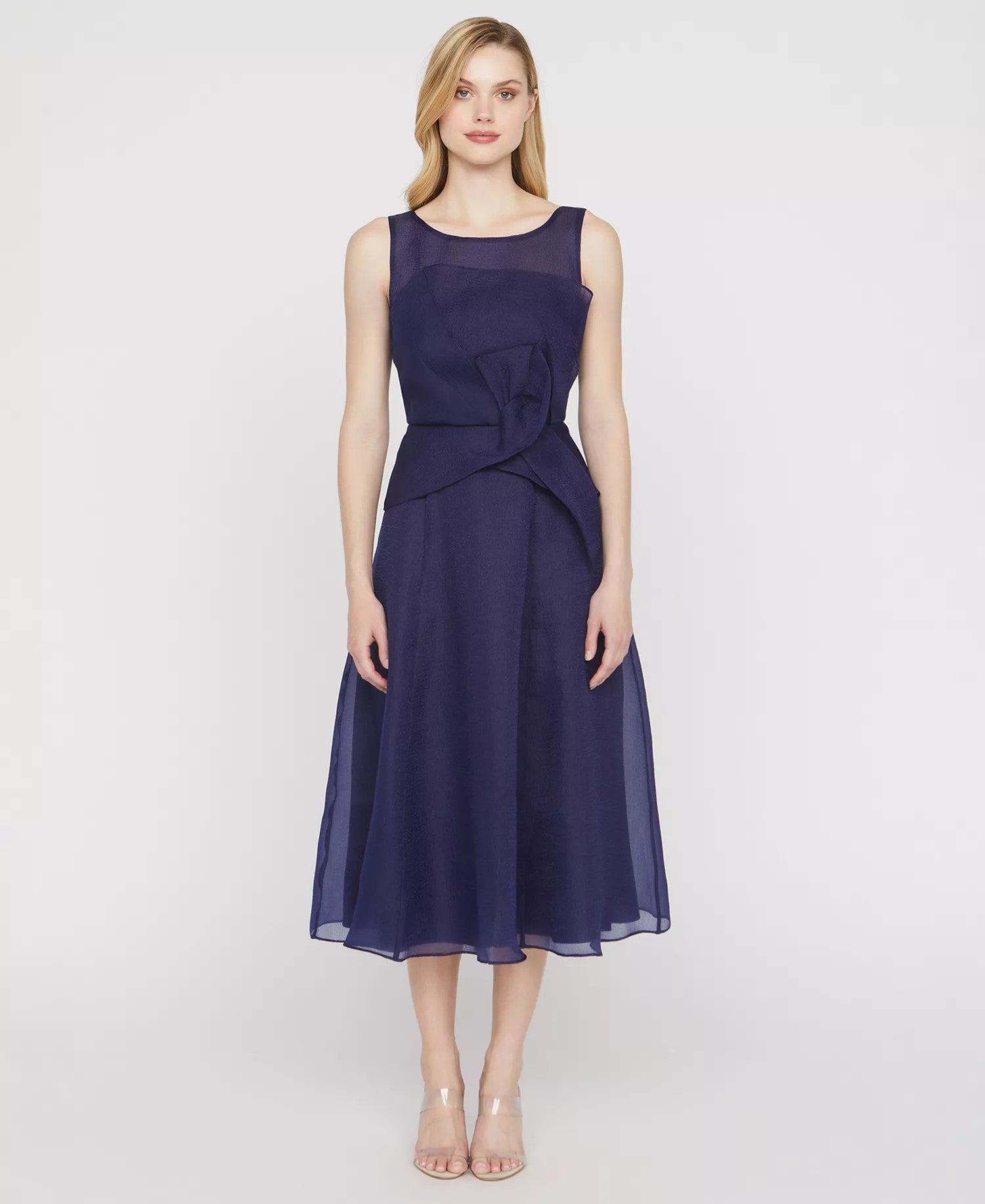JS Collections Women's Hedi Organza A-Line Cocktail Dress - Twilight - 6 JS Collections Women's Hedi Organza A-Line Cocktail Dress - Twilight - 6