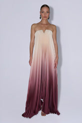 L'IDEE BLACK TIE PLEATED GOWN