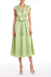 BADGLEY MISCHKA CAP SLEEVE SHIRT DRESS