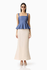 CURAAE GAELLE PEPLUM TOP