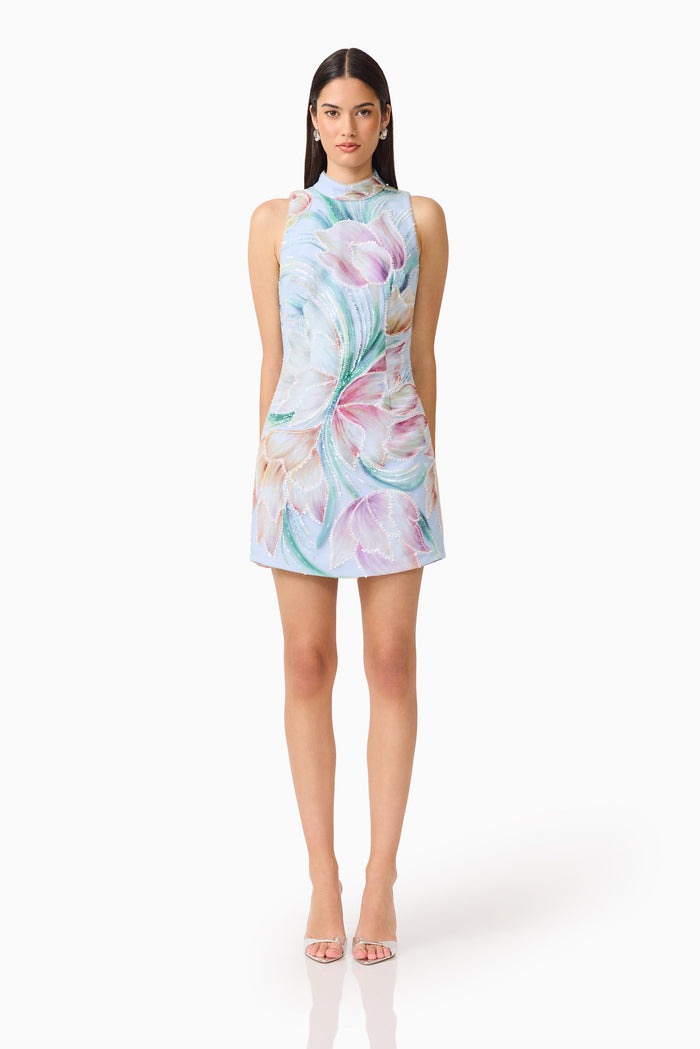 elliatt mini dress Janelle 3D Flower Fuchsia / S EC2082207R Elliatt Janelle Mini Dress In