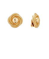 GS TEXTURED LOVE KNOT CLIP ON EARRING