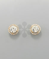 GS CRYSTAL CIRCLE STUDS