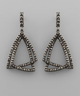 GS PAVED TRIANGLE LAYER EARRIN