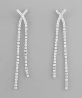 GS CRISSCROSSED CRYSTAL EARRING