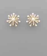 GS CRYSTAL SUNBURST EARRING