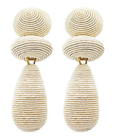 GS THREAD GEOMETRIC DROP EARRING