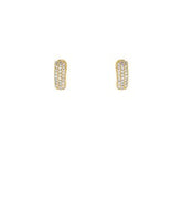 GS CZ CURVED BAR EARRING