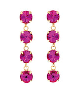 GS 4 TIERED GEM DROP EARRING