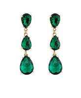 GS LINKED 3 STONE TEARDROP