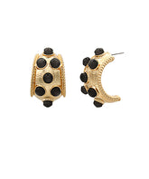 GS DOTTED ANTIQUE BOLD HOOPS