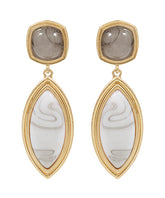 GS MARQUISE STONE DROP EARRING