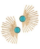 GS HALF SUNBURST METAL EARRING