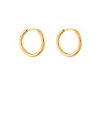 GS 15MM THING GOLD STUD HOOPS