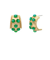 GS DOTTED ANTIQUE BOLD HOOPS