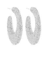 GS PAVE GRADUATED OVAL HOOP