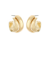 GS BOLD MULTI LAYERED HOOP EARRING