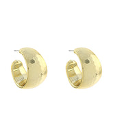 GS GRADUATED FACETED HOOP EAR