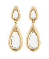 GS 2 TEAR DROP DANGLE EARRING