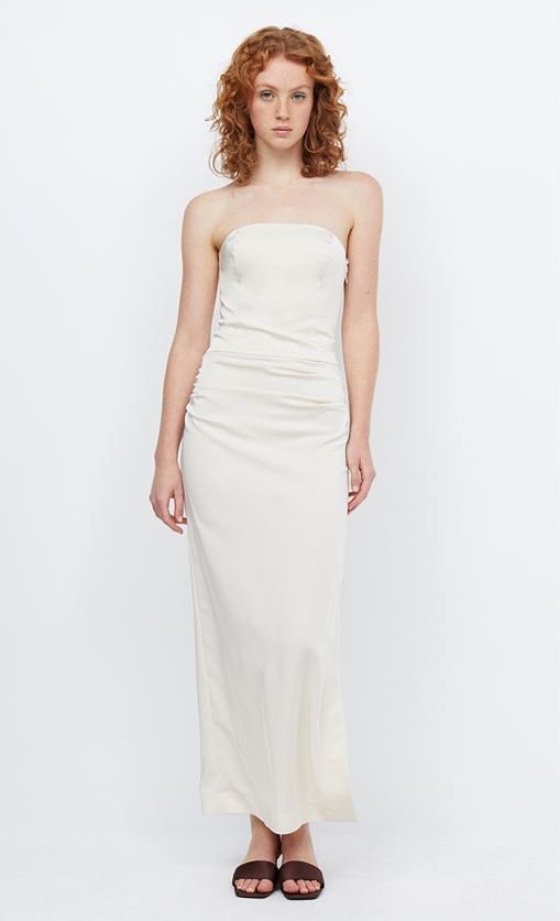 jones strapless maxi dress Strapless Stripe Maxi Dress