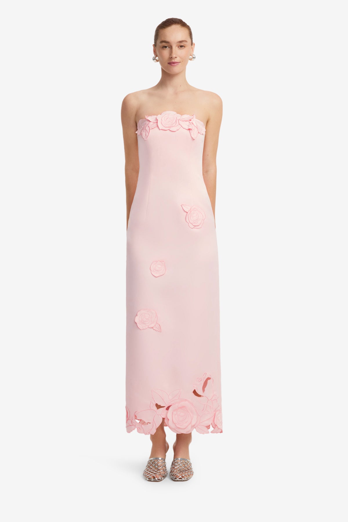 LEO LIN RAYNA APPLIQUE BUSTIER MAXI DRESS – Effie's Inc
