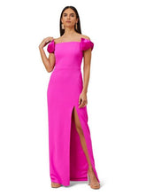 AIDAN MATTOX BOW SHOULDER GOWN