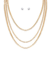 GS CZ 3MM TENNIS CHAIN TRIPLE