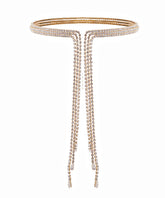 GS PAVE CHOKER DROP NECKLACE