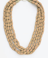 GS MULTI BEAD LAYER STRAND NECKLACE