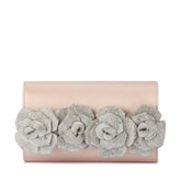 OLGA BERG STELLA ROSETTE CLUTCH
