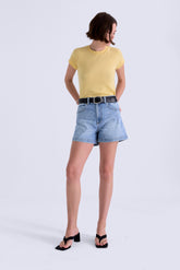 PISTOLA AOKI HIGHRISE A-LINE SHORT W DART DETAILS