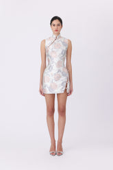 SAU LEE INES BROCADE DRESS