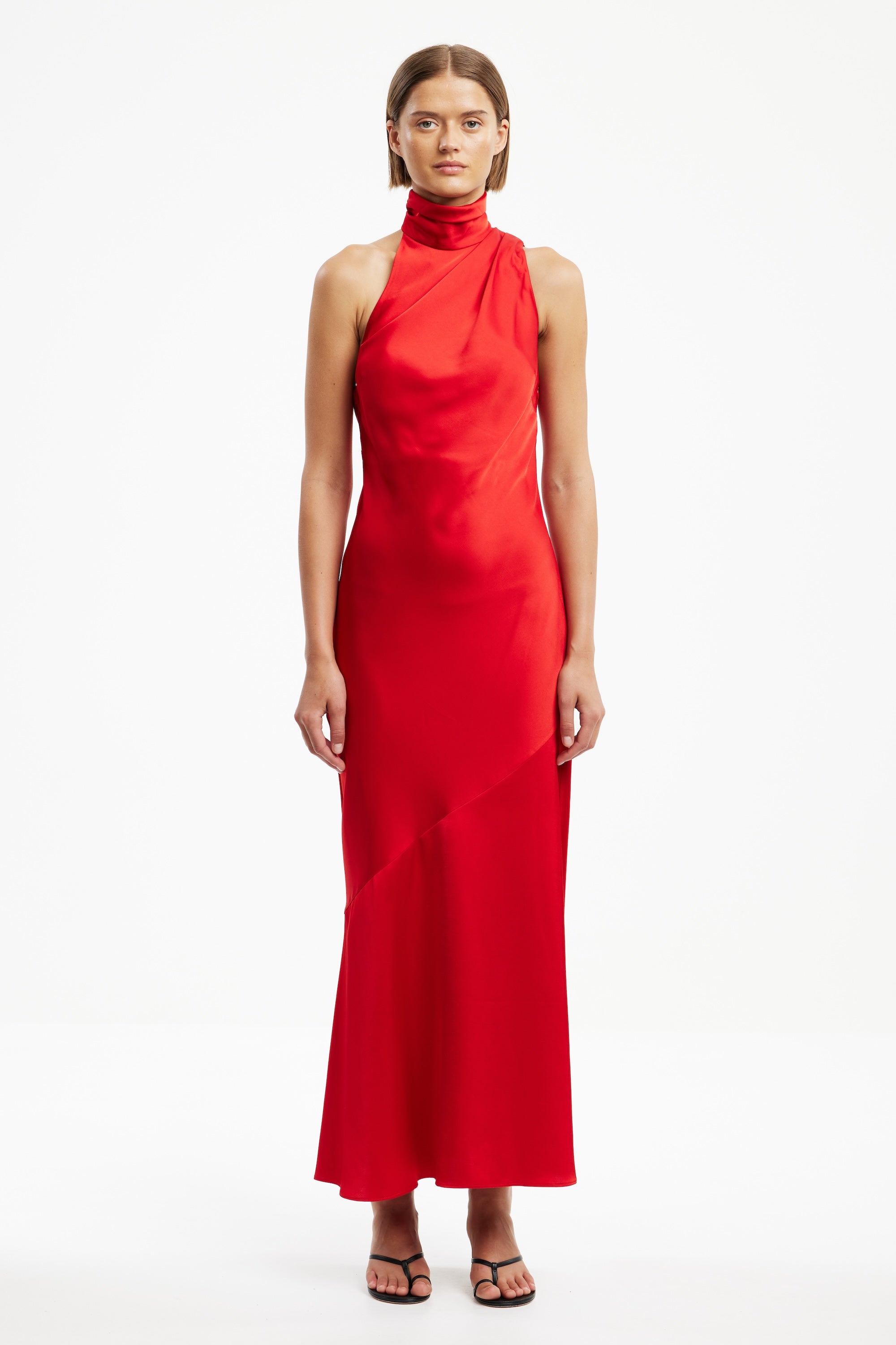 SIGNIFICANT OTHER NADIA Black TIE DRESS US 2 / ECRU