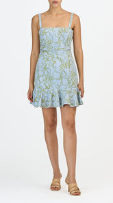 CINQ A SEPT EMBROIDERED MALVA FLORAL TONYA DRESS