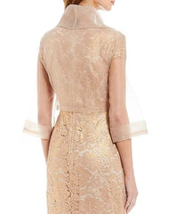 ADRIANNA PAPELL SLEEVED WRAP