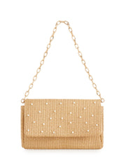 SHIRALEAH RAFFAELLA PEARL SHOULDER BAG