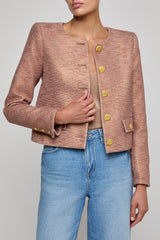 L'AGENCE ZELL COLLARLESS JACKET