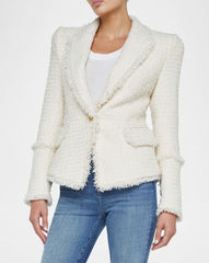 L'AGENCE KAISLEY BLAZER W FRAY