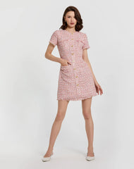 MAC DUGGAL CHANEL TWEED COAT DRESS