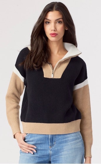 J SOCIETY COLORBLOCK SWEATER